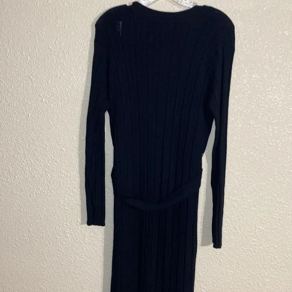 NWT House of Harlow 1960 Black Long Open Front Cardigan Size L - Picture 9 of 13